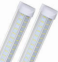 T8 LED Light Tube, 4FT 60W, 6500Lm, 6500K Cool White Clear Cover, 4FT Tube Light,Linkable Integrated Fixture,T8 LED Shop Light for Garage,Warehouse,25PCS