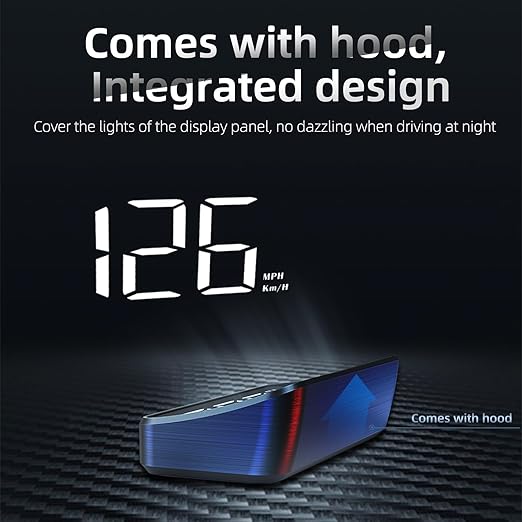 Heads Up Display for Cars, Speedometer for Car, Digital Speedometer for Car with Speed, Automatic Light Sensing,Mile Speed Unit Display,HUD Heads Up Display Suitable for All Car Models