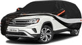 10 Layers SUV Car Cover Custom Fit for Volkswagen VW Atlas (2017-2024) Waterproof All Weather for Automobiles, Outdoor Full Cover Sun UV Rain Protection with Cotton.Black