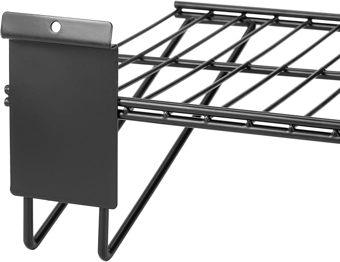 Slatwall Shelves, Slatwall Accessories, Slat Wall Wire Shelf, Heavy Duty Gargage Storage Slatwall Shelf(2 Pack) (24-Inch Width)