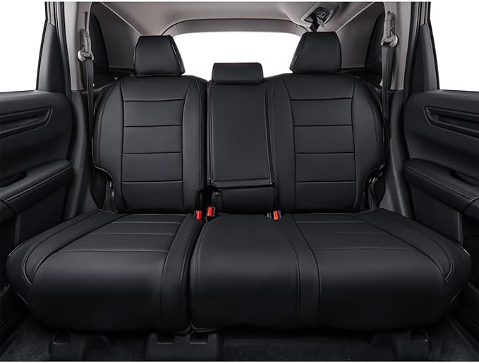 EKR Sportage Seat Covers Custom Fit for KIA Sportage Hybrid EX/SX Prestige & Plug-in Hybrid X-Line/X-Line Prestige 2023-2026 Leather Car Seat Cover Full Set-Faux Leather(Black)
