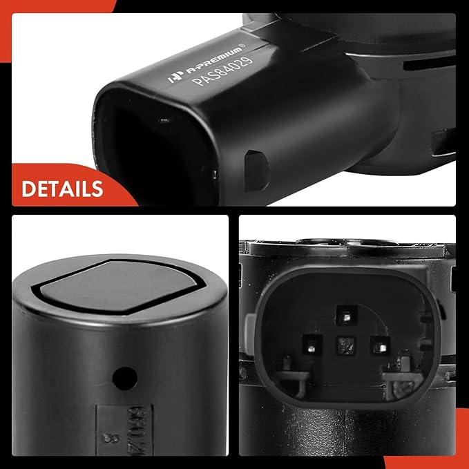 A-Premium 4-PC Rear Reverse Backup Parking Aid Assist Sensor Compatible with Select Ford, Lincoln & Mercury Models - F150 F250 F350 F450 F550 Super Duty, Explorer, Escape, Navigator, Mariner
