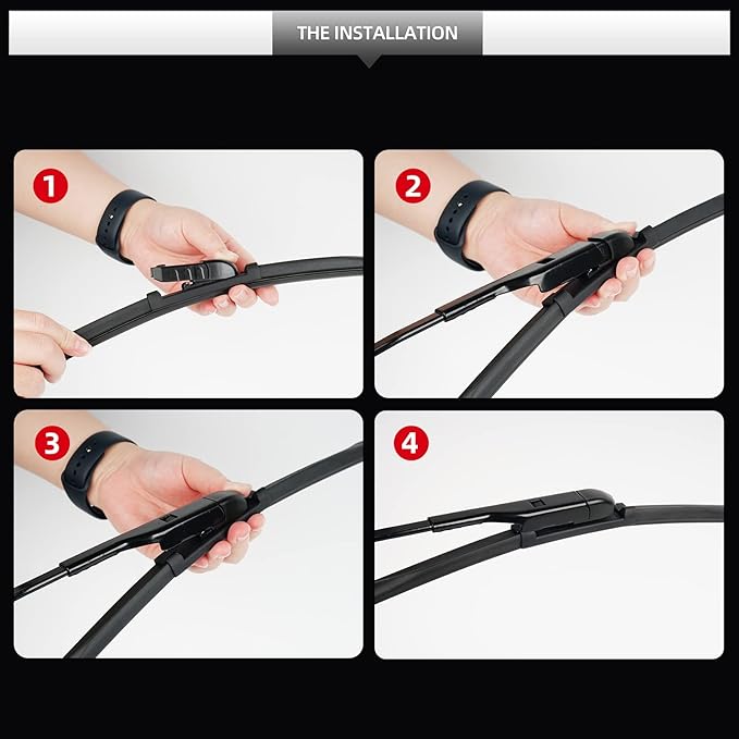 Front Windshield Wipers, 2-Piece Set for BMW Z4 28i 30i 35i M40i 2019 2020 2021 2022 2023 - Automotive Replacement Front Wiper Blades for Car Window