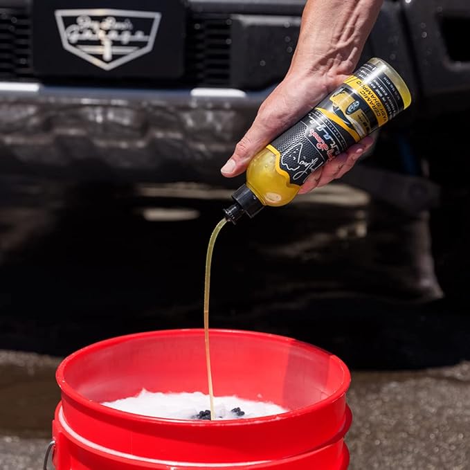 Jay Leno's Garage Ceramic Car Detailing Bucket Kit - Sprays, Liquids, Microfiber Towels, Applicators and Wash Mitt