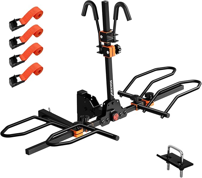 Platform 2 EBike Rack for Car Hitch Bike Rack for SUV RV Trucks Carrier Bicycle Car Racks 2-inch Receiver (Ebike Rack)