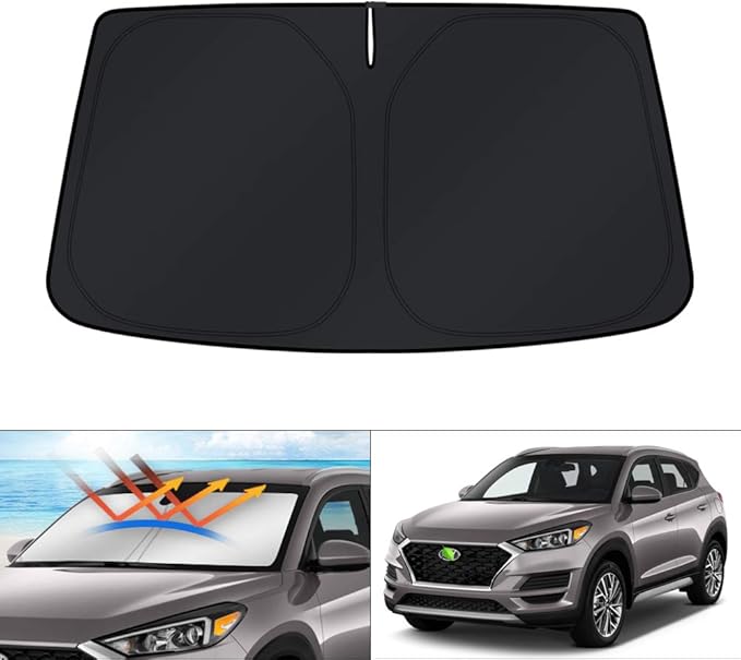 KUST Windshield Sun Shade for 2016-2021 Hyundai Tucson Window Sun Visor Protector Foldable Blocks UV Rays Keep Your Car Cooler (Not for 2022 Tucson)