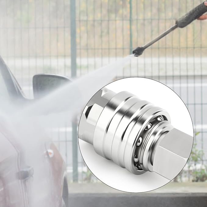 TAISHER 12PCS 304 Stainless Steel Pressure Washer Adapter Kit, Quick Connect Fittings，1/4" Female