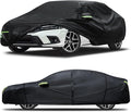 Car Cover Custom Fit for Honda Civic 1991-2025,Toyota Corolla 2000-2025,6 Layers Truck Cover Waterproof All Weather for Automobiles,Outdoor Full Exterior Cover,Rain, Sun, Wind Protection,Black