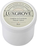 LUXGROVE® Leather & Furniture Repair Salve- Polisher, Moisturizer, and Restorer for Couches and Furniture - Conditioner for Leather Cleaner, Wood, and Vinyl - Repair Salve for Car Seats - 8oz