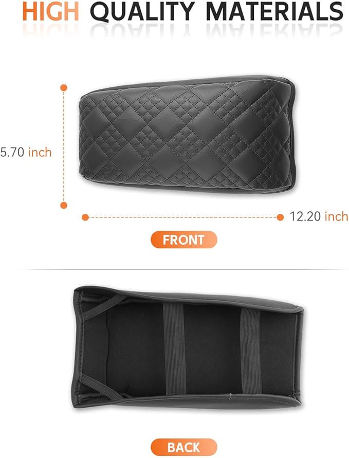 CDEFG for 2025 2026 Nissan Kicks Center Console Cover Armrest Box Cover for Kicks (S, SV, SR) 2025+ Accessories Console Arm Rest Protector Thickened
