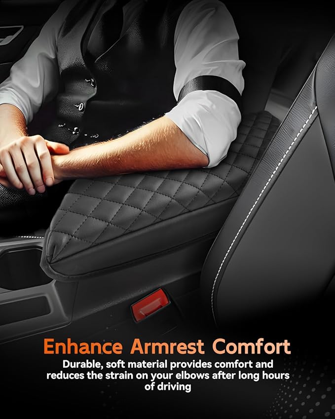 CDEFG for Volkswagen Jetta 2020-2025 Center Console Cover Armrest Box Cover for Jetta (S, Sport, SE, SEL, GLI Autobahn) 2021 2022 2023 2024 2025 Accessories Console Arm Rest Protector