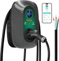 Level 2 EV Charger 48 Amp, J1772 Charger, Hardwired Electric Car Charger, APP Control, 25ft Cable, Wall Mount EV Charger Level 2 for Home, Electric Vehicle Charging Station