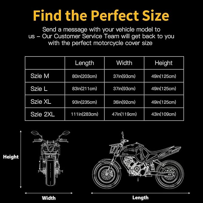 Coverado Motorcycle Cover Waterproof, All Weather Protection Outdoor Full Motorcycle Covers - UV Proof with Flame Retardant Fabric Fit for Harley Davidsion Yamaha Honda Suzuki (up to 93" Motors)