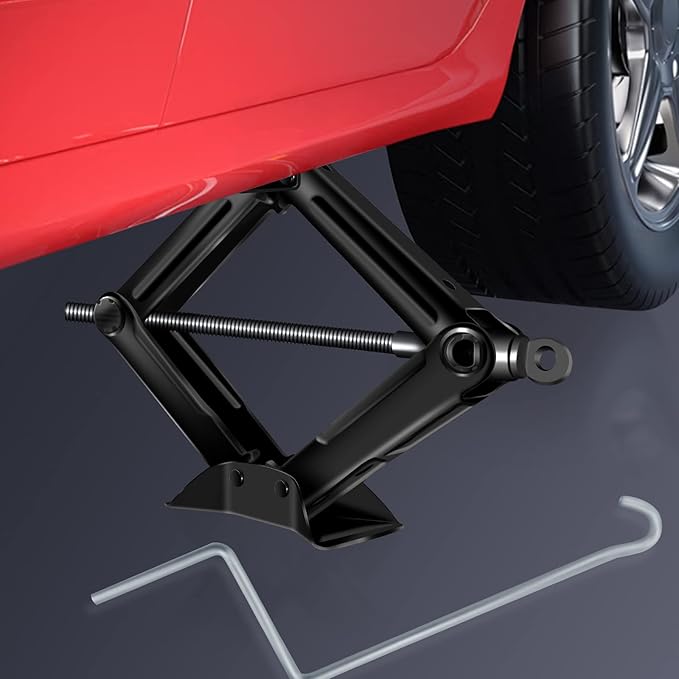 Car Jack Kit,Scissor Jack,Scissor Lift Jack for Car 2 Ton (4409 lbs) Tire Jack Tool Kit Universal Car Emergency Kit with Crank Handle, Heavy Lifting Jack,Portable Tire Changing Kit for Car Truck SUV
