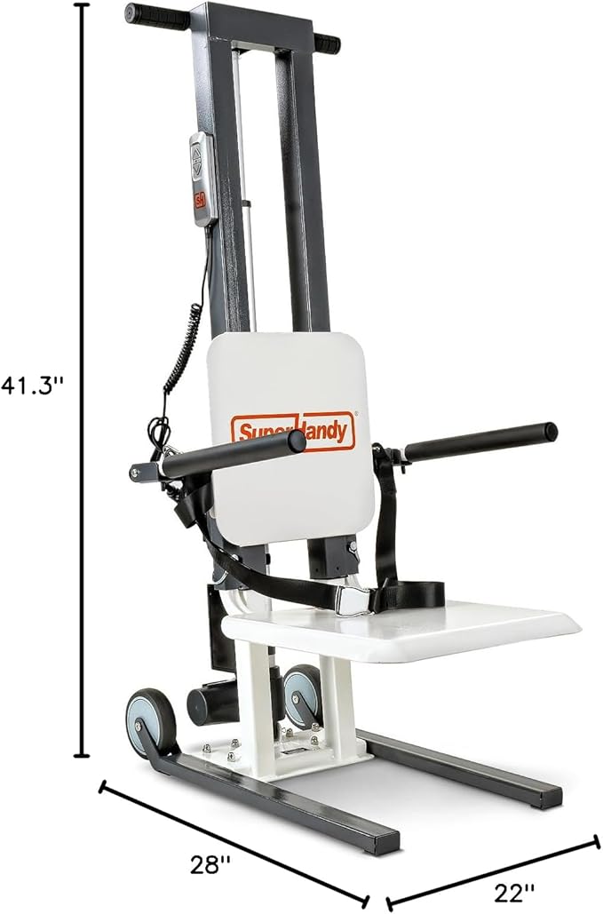 SuperHandy GoRise Electric Floor to Stand Lift – 500 Lbs Capacity, Standing Assistance, Portable, Adjustable, Ergonomic, Easy Storage, Patent Pending (FS (Floor Lift))