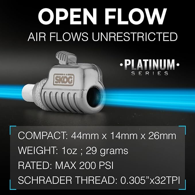 Chuck Mates™ Platinum (2 Pack) Quick-Connect with Patented RatchetSeal™ Technology for Tire Inflators Open-Type