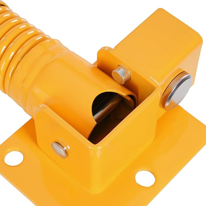Parking Post and Base With Lock, T Shaped Parking Blocker Barriers Post Parking Blocker Parking Space Blocker, T-Type Parking Lock Personal Garage Driveway Barrier Safety Parking Barrier Traffic Pole