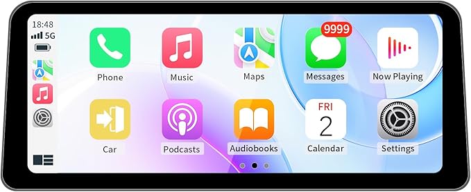 Wireless CarPlay/Android Auto 12.3 Inch Touchscreen for BMW 5 Series F10/F11 (2012-2016) with NBT System, Car Radio Receiver, Multimedia, Bluetooth, Car Stereo