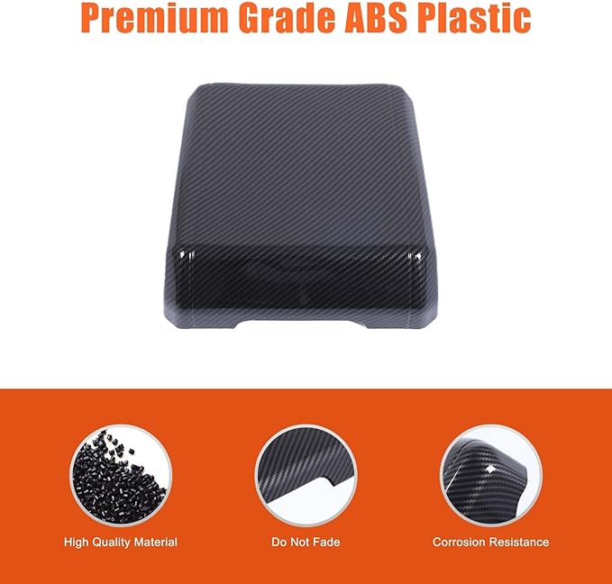 Armrest Box Cover Center Console Pad Compatible with INEOS Grenadier 2020-2025, Auto Armrest Cover, Fashionable and Beautiful, Waterproof Car Center Console Armrest Cover (Carbon Fiber)