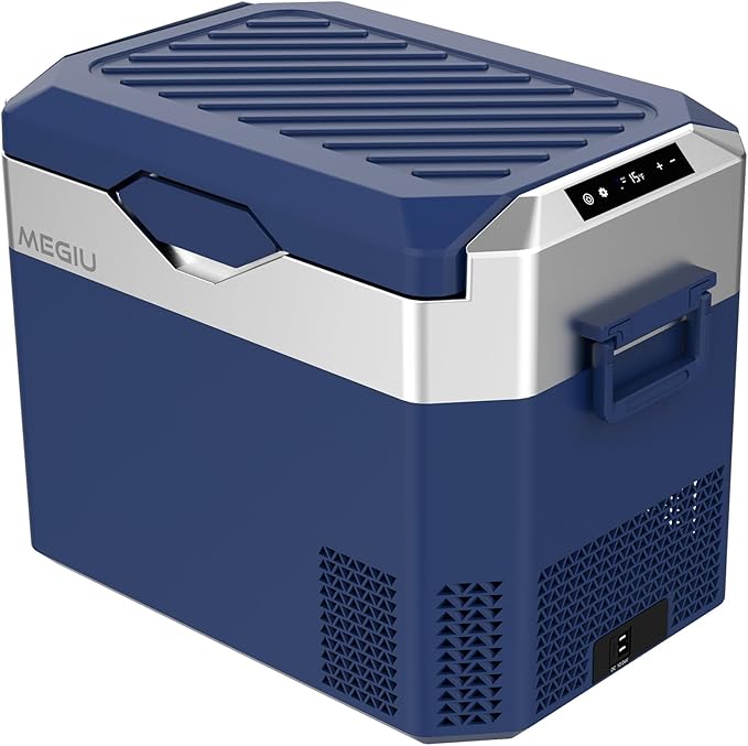 Car Fridge Portable 12V Refrigerator 32 Quart 12 Volt Freezer Compressor Cooler 12V/24V DC 110～240 V AC for Truck Van RV Camper SUV and Home Use