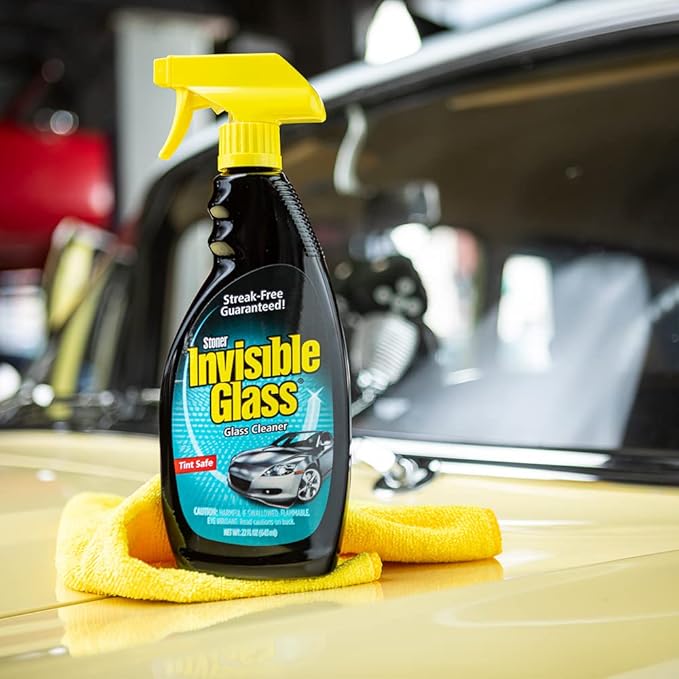 Invisible Glass 99017 Pro Glass Care Kit – Clean with Premium Glass Cleaner, Strip Water Spots with Glass Stripper, Protect with Ceramic Coating – Includes (2) Microfiber Cloths