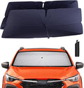 Windshield Sun Shade Umbrella: for Crosstrek-2018-2023 - Front Custom Car Window Shades - Double Thickened Foldable Crosstrek Wagon Sunshades Block UV Keep Cool