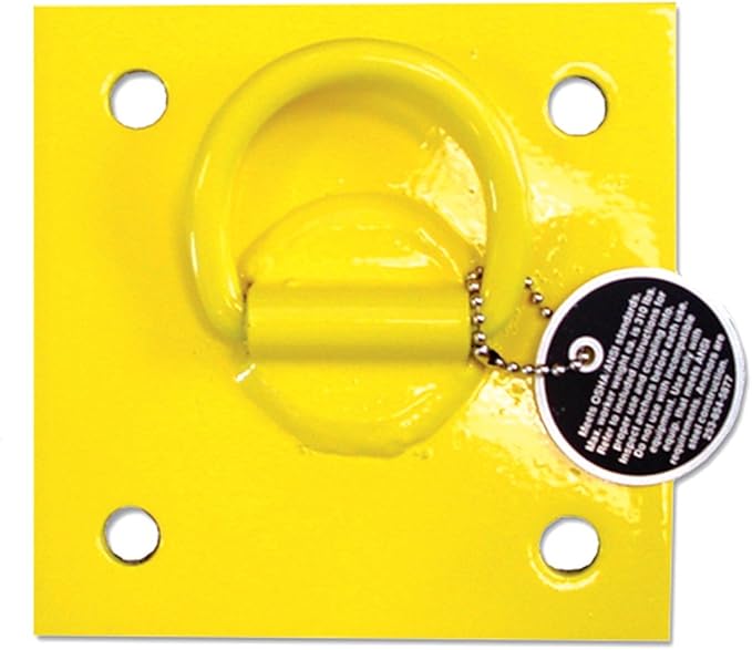 Guardian Fall Protection 00600 CB-1-B Bolt-On Wall Anchor 6-Inch by 6-Inch Yellow