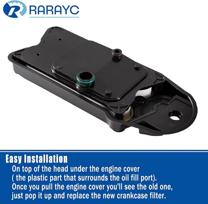 Crankcase Breather Filter, Crankcase Ventilation Filter Replacement for Ram 2500 3500 4500 5500 and All Cummins 6.7L ISB Engine Replaces # CV52001, 68002433AA, 68002433AB