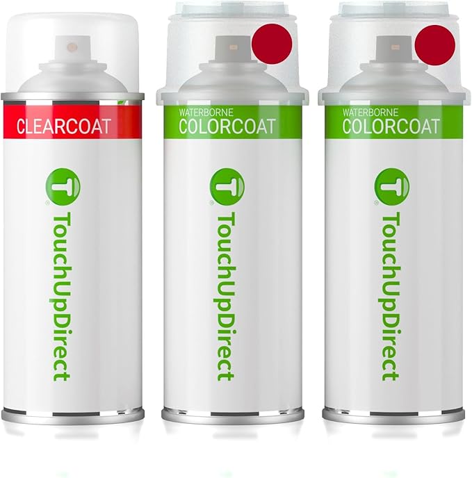 TouchUpDirect 3U9 Finish Line Red Tricoat Compatible with Toyota Exact Match Touch Up Paint Aerosol - Essential Kit