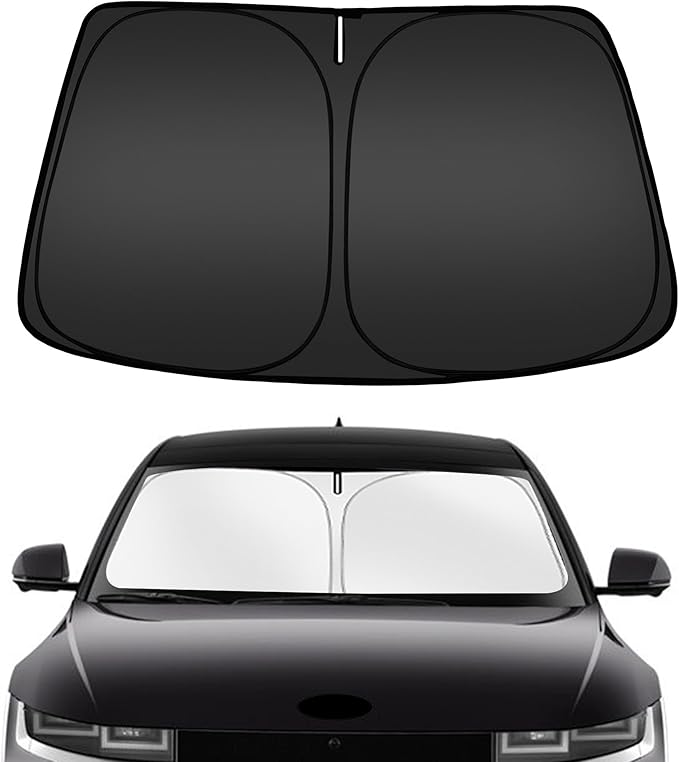 ARISMOTOR Windshield Sun Shade for h-yundai Ioniq 5 2022-2025 2026, Custom Fit Foldable Front Window Sunshade Sun Visor Protector, Block UV Rays Keep Your Car Cooler