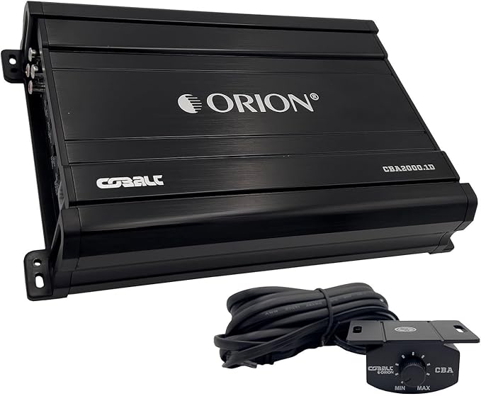 ORION CBA2000.1D Amp 2000W Max Amplifier + COKIT4 4GA Wiring Kit Combo for Car Audio VC Systems