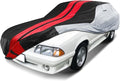 iCarCover Custom Car Cover Compatible with Mustang 1979-2004, Waterproof All Weather Rain Snow UV Sun Protector Full Exterior Indoor Outdoor Car Covers, Tribe (Gray/Black)