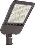 Led Parking Lot Light 400W 60,000LM Slip Fitter Street Pole Light with Dusk-to-Dawn Photocell 5000K 100-277V IP65 Waterproof Outdoor Commercial Area Lighting for Parking Lot, Roadways 2Pack
