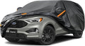 Kayme 7 Layers SUV Car Cover Custom Fit for Ford Edge (2015-2025) Waterproof All Weather for Automobiles, Outdoor Full Cover Rain Sun UV Protection.Black