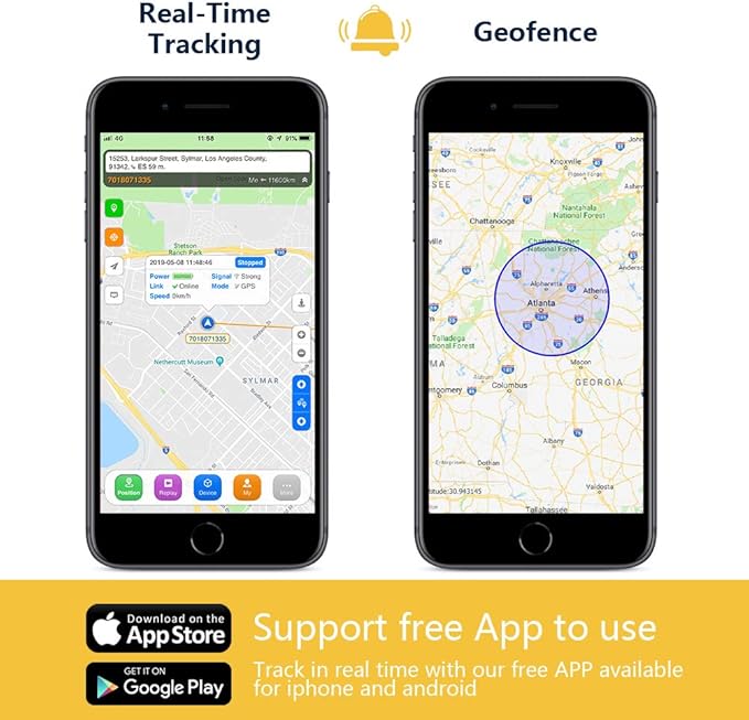 SinoTrack GPS Tracker Device for Vehicles – 4G Real-Time Tracking Location, Speed & Route Monitoring, Geo-Fence Alerts, No Tracking System Subscription – Works for Cars, Trucks & Fleets