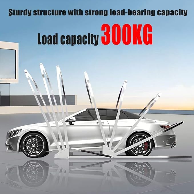 Heavy Duty Stainless Steel Carport, Retractable Car Awning, Semi-Automatic Mobile Folding Garage for Outdoor,Lockable,Durable Shelter,Grey (L5.9 * W2.7 * H2.45m)