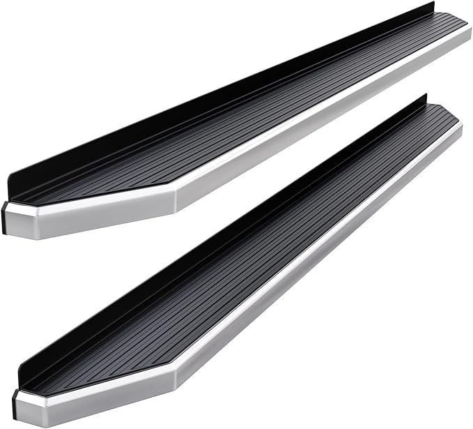 APS Polished Running Boards Style Compatible with Ford F250 F350 Super Duty 1999-2016 Regular Cab (Side Steps Side Bars) 6in Wide 304 Stainless Steel