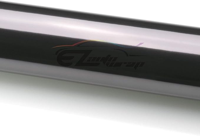 EZAUTO WRAP Free Tool Kit 12"x48" (1FT x 4FT) Glossy Light Black Smoke Headlight Taillight Fog Light Side Marker Vinyl Tint Film Self Adhesive