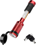 METOWARE Trailer Hitch Lock, Tailer Receiver Lock Fits Class III/IV, 2", 2-1/2" Hitch Receiver with 5/8" Dia Pin and 8 Rattle Rubber O-Rings, for Trailer, Truck, Car, Boat (Red)