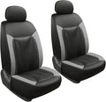 GIANT PANDA 2-Pack Front 3D Air Mesh Car Seat Covers Custom Fit Dodge Ram 1500 2500 3500 Trucks Seat Protectors with Composite Sponge Inside Breathable Automotive Interior Covers(Grey/Gray)