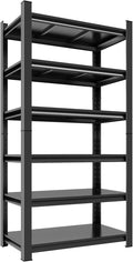 Metal Garage Shelving Unit, Heavy Duty Adjustable Storage Rack, Steel Shelving,3000 lbs Capacity, Industrial Shelves for Heavy Tools and Equipment (6-Tier 82" H x 36" W x 16" D)