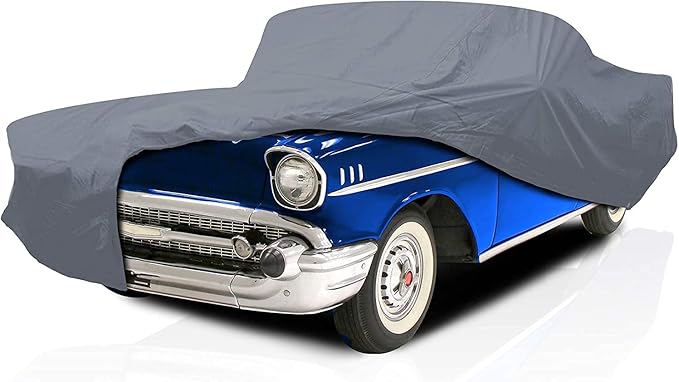 5 Layer Full Car Cover – Semi Custom Fit for Chevrolet Bel Air 1949-1957 Hardtop Coupe 2-Door 1st-2nd Gen | All-Weather Protection: Dustproof, Windproof, UV-Resistant, Breathable & Durable