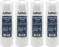 ADHES Heavy Duty Shrink Wrap Roll, 18 Inch x 1500 Feet, 4-Pack Stretch Wrap Stretch Film, 80 Gauge Industrial Strength Plastic Moving Rrap for Pallet Wrap, Furniture Wrapping Moving & Protection