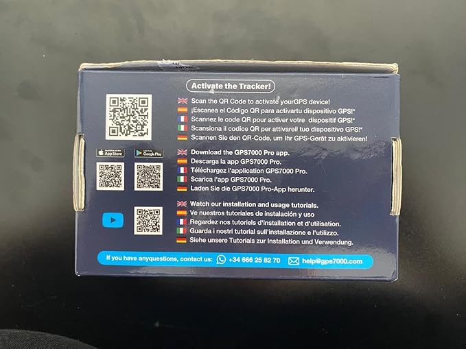 GPS7000-4G Hidden GPS Tracker for Vehicles | 6 Months of Service Included | Easy Self-Installation | After The 6 Months Included in The Service, You can Choose to Subscribe | No Hidden Fees