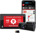 Cobra Smart Dash Cam + Rear Cam (SC 200D) – QHD+ 1600P Resolution, Built-in Wi-Fi & GPS, Voice Commands, Live Police Alerts, Incident Reports, Emergency Mayday, Drive Smarter App, 16GB SD Card Incl.