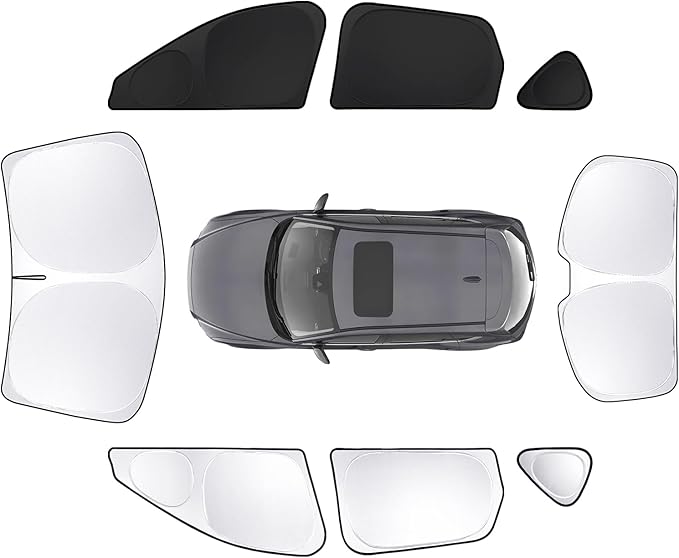 8pcs Car Window Shades for Mazda CX-5 2017-Present Accessories,Windshield Side Rear Full Sunshade,Sun Visor UV Blocking, Privacy Protection and Blackout for Camping Outdoor