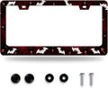 Bats License Plate Frame Spiders Web License Plate Holder Gothic Funny Car Accessories Decoration 12.3" x 6.3" for Men Women
