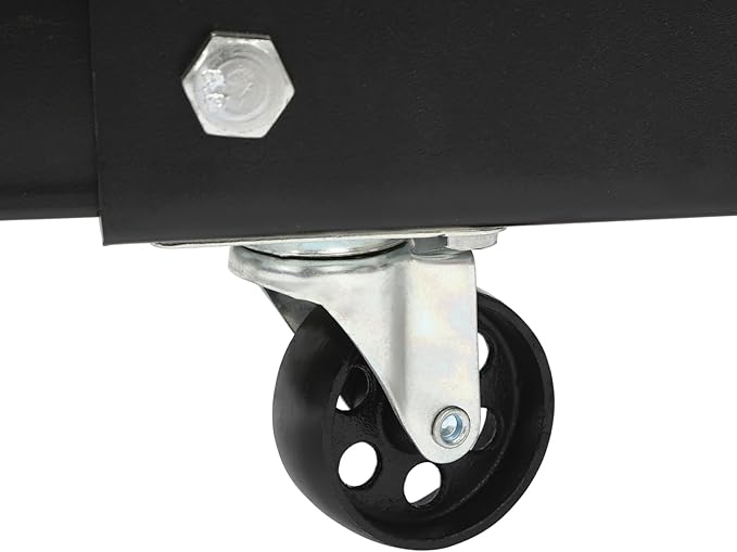 Engine Lift Crane 2 Ton (4000lbs) Engine Hoist Heavy Duty Garage Hydraulic Lift Foldable & Adjustable Height w/ 6 Universal Wheels for Car Fixing, Workshops, Ports, Warehouses, Garage