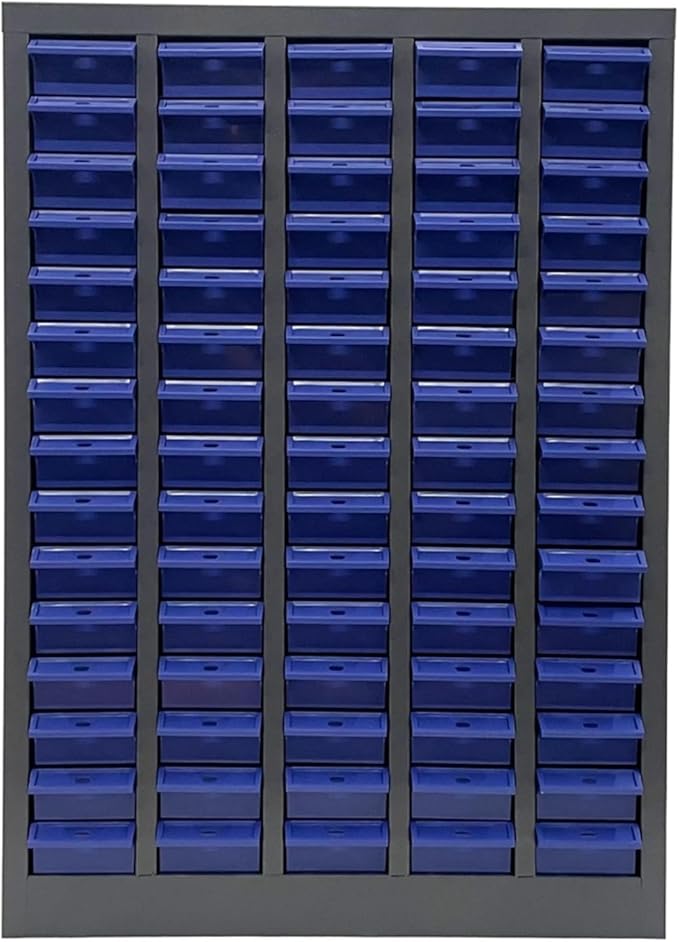 Parts Cabinet, 75 Drawers Tool Cabinet Without Door, Plastic Bolt and Nut Tool Storage Box for Garage Office Warehouse