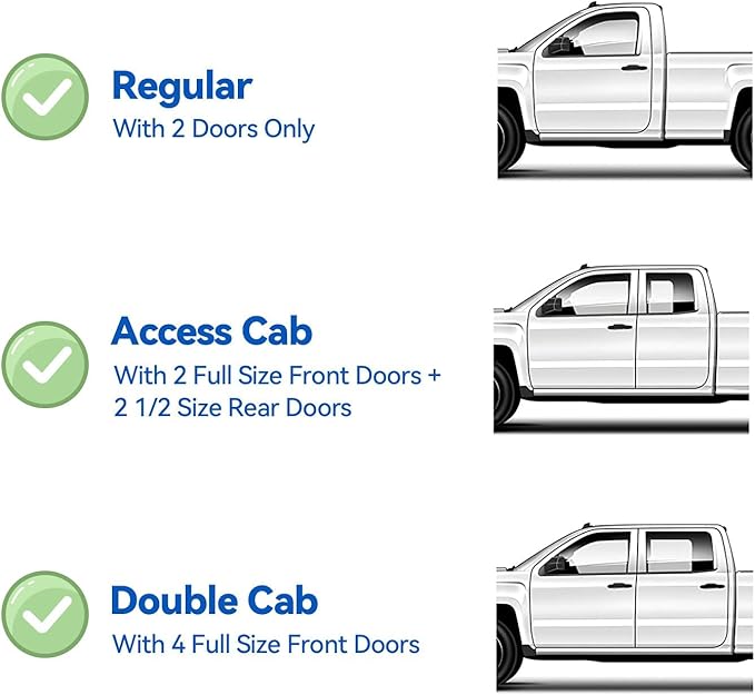 Window Visors Rain Guards for 1995-2004 Toyota Tacoma Regular Cab, Out-Channel Window Vent Wind Deflectors Visors Shades for 95-04 Tacoma Standard/Access Cab, 2PCS